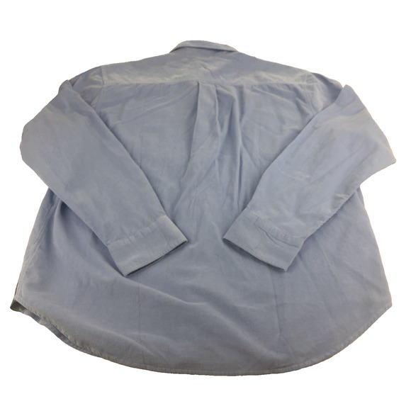 Tommy Bahama Mens Coastline Cord Corduroy Shirt Large Long Sleeve Flip Cuff Blue - Picture 8 of 9